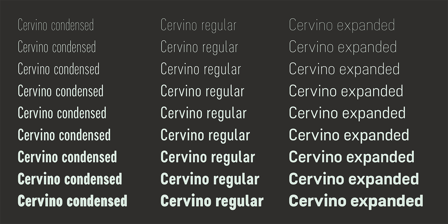Пример шрифта Cervino Expanded Extra Light Expanded Italic